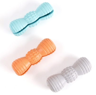 Durable TPR Rubber Peanut-Shaped Dog Teething Toy, Textured Design Dental Health Pet Chew Toy forTPR