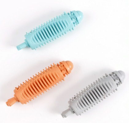 Interactive TPR Pet Dental Chew Stick, Spiky Roller Dog Toy for Boredom Relief & Teeth Cleaning