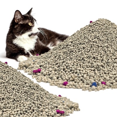 Long-Lasting Bentonite Cat Litter, Deodorizing Mineral Kitty Litter Particles for Odor Control