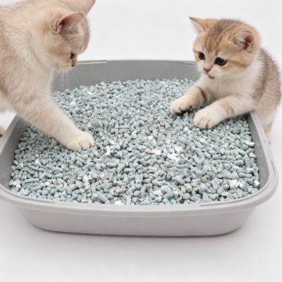 Advanced Odor-Control Blended Cat Litter, Premium Fast-Clumping Mixed Tofu Pellets for Kittens