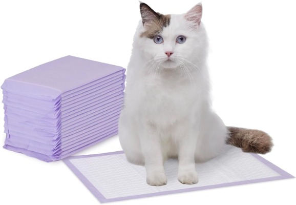 Ultra-Absorbent Pet Pee Pads, Disposable Purple Dog Puppy Training Wee Pads for Cats & Rabbits